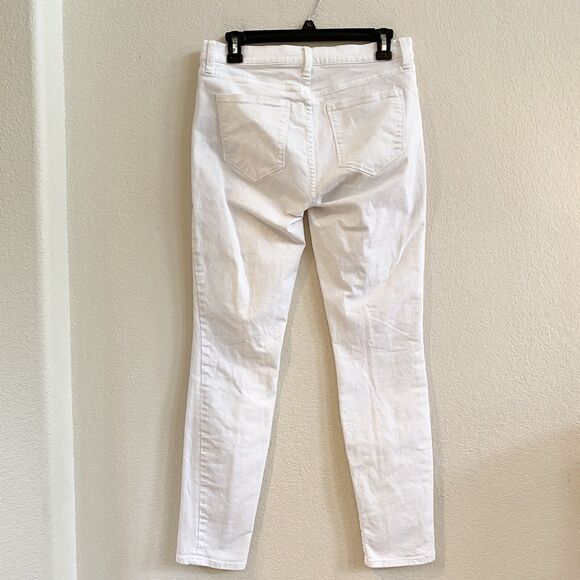 GAP 1969 White Denim Jeans ✨Women Size 27 R Straight Stretch Fit - Picture 9 of 9